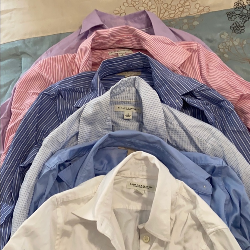 Bundle of Banana Republic button up tops. Size 4/S